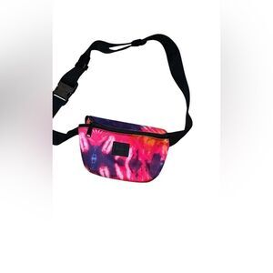 Herschel Red and Black Tie-Dye Waist Bag